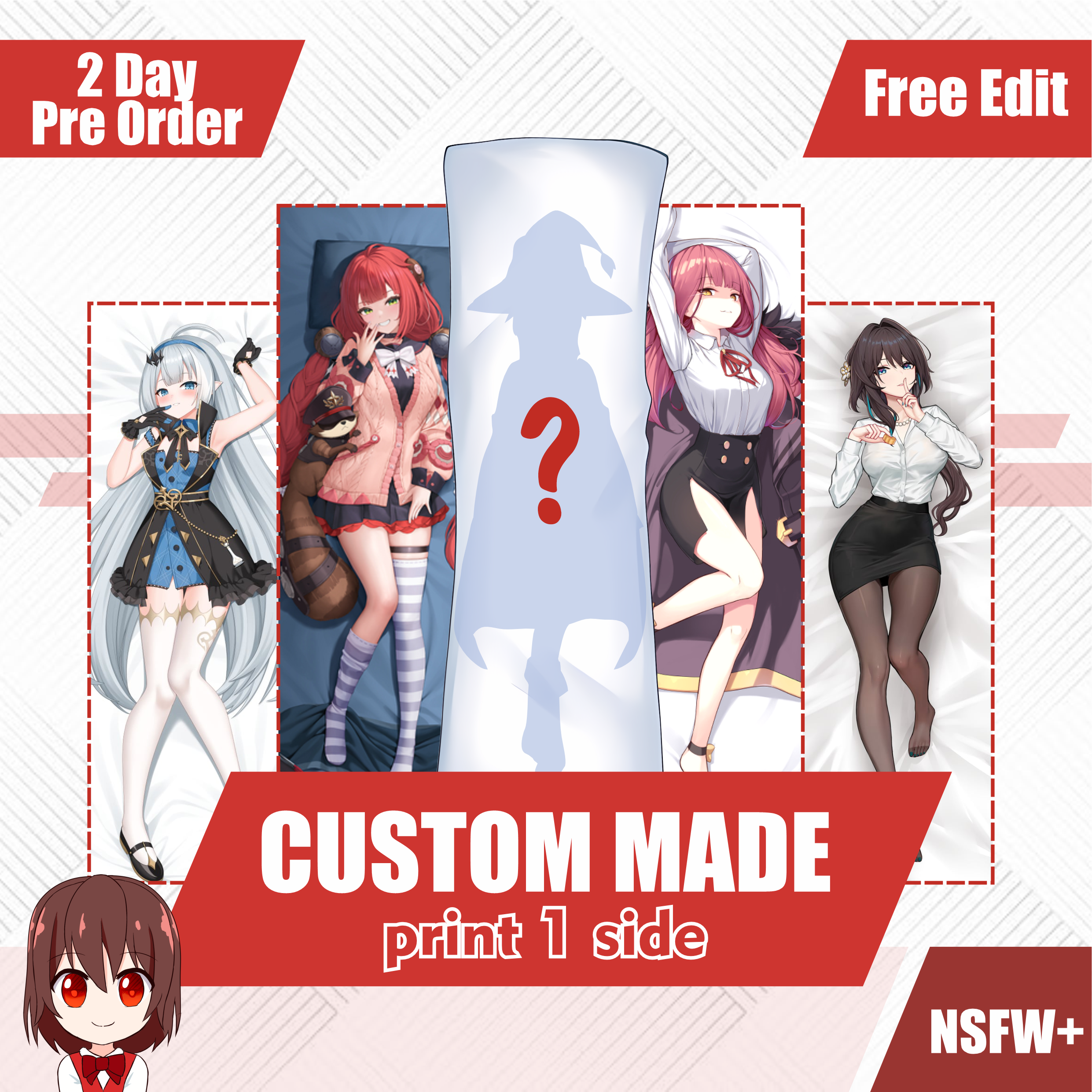 Dakimakura Custom 1 Sisi